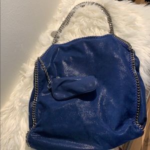 Stella McCartney Metallic Blue Hobo Bag